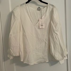 A New Day Cream Blouse Size M New with Tags